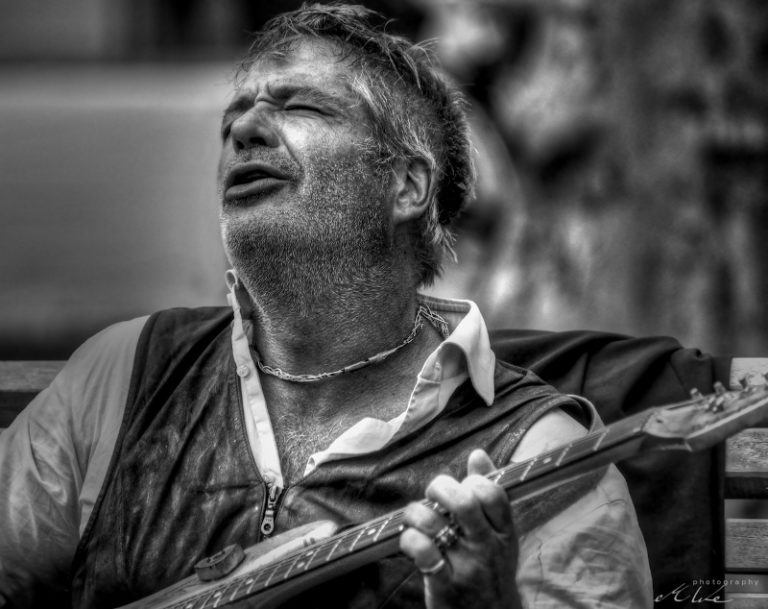 Portrait Bluesmusiker